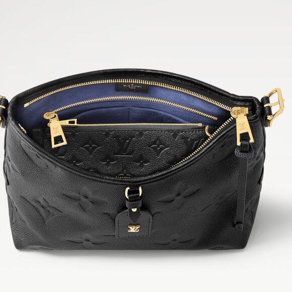 New LOUIS VUITTON CarryAll PM Monogram Empreinte Black Leather Bag - Picture 3 of 5